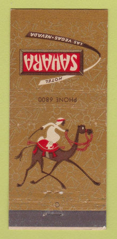 Matchbook Cover - Hotel Sahara Casino Las Vegas NV 21 Strike Feature