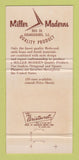 Matchbook Cover Miller Moderns Plant Holders Bird House Orangeburg SC 30 Strike