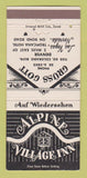 Matchbook Cover - Alpine Village Inn Las Vegas NV 30 Strike