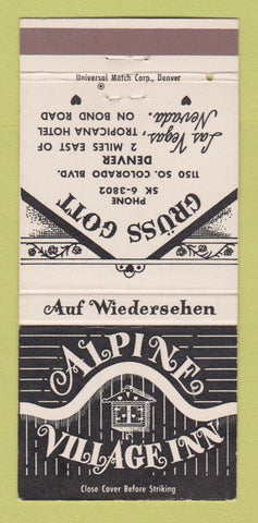 Matchbook Cover - Alpine Village Inn Las Vegas NV 30 Strike