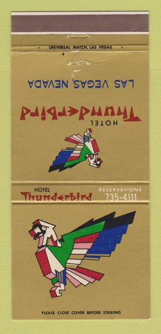 Matchbook Cover - Thunderbird Hotel Casino Las Vegas NV WEAR 30 Strike