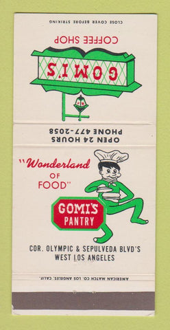Matchbook Cover - Gomi's Coffee Shop West Los Angeles CA 30 Strike