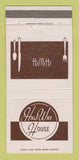Matchbook Cover - Half Way House Restaurant Denton TX 30 Strike