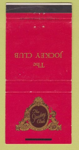 Matchbook Cover - The Jockey Club Restaurant Washington DC WEAR 30 Strike