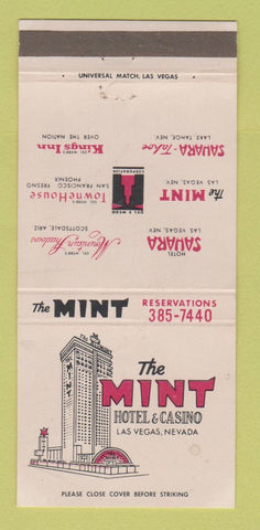Matchbook Cover - Mint Hotel Casino Las Vegas NV WEAR 30 Strike