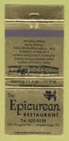 Matchbook Cover - Epicurean Restaurant Chattanooga TN 30 Strike