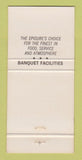 Matchbook Cover - Epicurean Restaurant Chattanooga TN 30 Strike