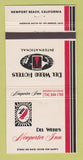 Matchbook Cover - Del Webb's Newporter Inn Newport Beach CA 30 Strike