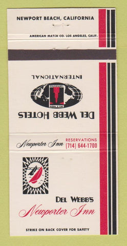 Matchbook Cover - Del Webb's Newporter Inn Newport Beach CA 30 Strike