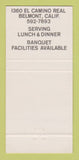 Matchbook Cover - Iron Gate Restaurant Belmont CA 30 Strike