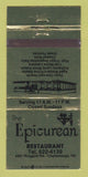 Matchbook Cover - Epicurean Restaurant Chattanooga TN 30 Strike
