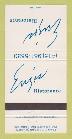 Matchbook Cover - Euzios Ristorante San Francisco CA 30 Strike