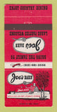 Matchbook Cover - Joe's Barn Restaurant Stanley KS 30 Strike