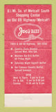 Matchbook Cover - Joe's Barn Restaurant Stanley KS 30 Strike
