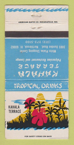 Matchbook Cover - Kahala Terrace Northbrook IL Polynesian WEAR 30 Strike