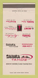 Matchbook Cover - Sahara Casino Lake Tahoe NV 30 Strike