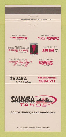 Matchbook Cover - Sahara Casino Lake Tahoe NV 30 Strike