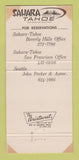 Matchbook Cover - Sahara Casino Lake Tahoe NV 30 Strike