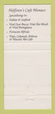 Matchbook Cover - Hoffstot's Cafe Monaco Oakmont PA 30 Strike