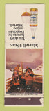 Matchbook Cover - Martell 5 Star Brandy Liquor South Africa POOR STRIKER
