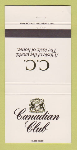 Matchbook Cover - Canadian Club Whiskey Liquor 30 Strike
