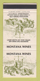 Matchbook Cover - Montana Wines Auckland New Zealand SAMPLE 30 Strike