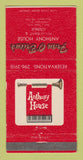 Matchbook Cover - Fran O'Brien's Anthony House Washington DC 30 Strike
