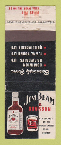 Matchbook Cover - Jim Beam Bourbon Whiskey Liquor
