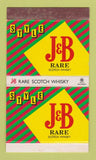 Matchbook Cover - J&B Scotch Whiskey Liquor 30 Strike