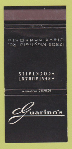 Matchbook Cover - Guarino's Restaurant Cleveland OH 30 Strike