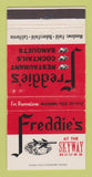 Matchbook Cover - Freddie's Skyway House Bakersfield CA Airport 30 Strike