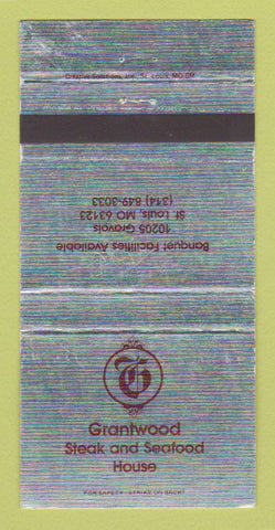 Matchbook Cover - Grantwood Steak and Seafood House St Louis MO WEAR 30 Strike