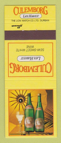 Matchbook Cover - Culemborg Late Harvest Liquor Wine South Africa