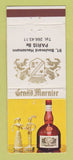 Matchbook Cover - Grand Marnier Liquor Paris France WEAR