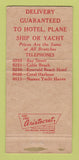 Matchbook Cover - Burns House Liquor Bahamas? 30 Strike