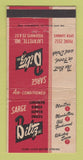 Matchbook Cover - Sarge Biltz Lafayette IN Restaurant WEAR 30 Strike
