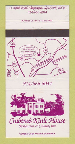 Matchbook Cover - Crabtree's Kittle House Restaurant Chappaqua NY 30 Strike