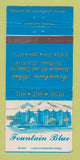 Matchbook Cover - Fountain Blue Restaurant Des Plaines IL WEAR 30 Strike