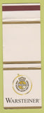 Matchbook Cover - Warsteiner Beer