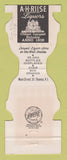 Matchbook Cover - AH Riise Liquors St Thomas Virgin Islands Jewelite