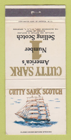 Matchbook Cover - Cutty Sark Scotch Whiskey Liquor WEAR 30 Strike