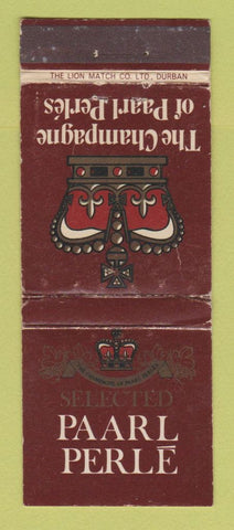 Matchbook Cover - Paarl Perle Liquor South Africa Wines WEAR