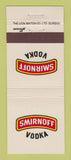 Matchbook Cover - Smirnoff Vodka South Africa Liquor