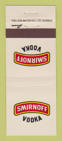 Matchbook Cover - Smirnoff Vodka South Africa Liquor