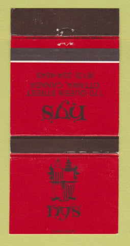 Matchbook Cover - Hy's Ottawa ON 30 Strike