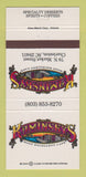 Matchbook Cover - Kaminsky's Cafe Charleston SC 30 Strike