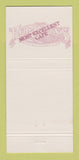 Matchbook Cover - Kaminsky's Cafe Charleston SC 30 Strike