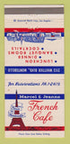 Matchbook Cover - French Cafe Marcel & Jeanne Montebello CA 30 Strike