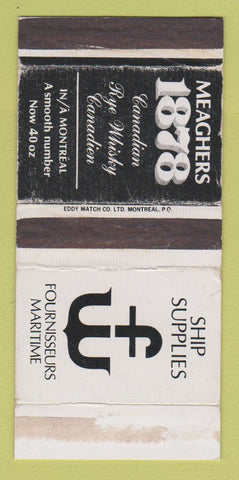 Matchbox - Meaghers 1978 Whiskey Liquor Montreal QC WEAR