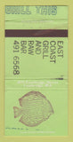 Matchbook Cover - East Coast Grill Raw Bar Cambridge MA WEAR 30 Strike